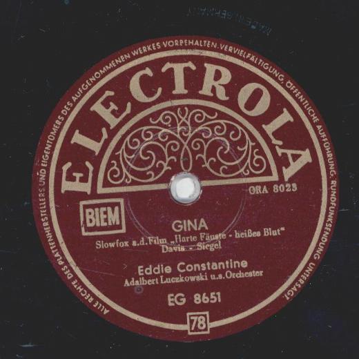Eddy Constantine - Gina / Warum muss ich dich lieben