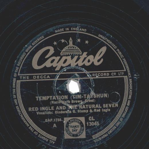 Red Ingle & The Natural Seven - Temptation (Tim-Tayshun) / Moe Zart's Turkey Tro