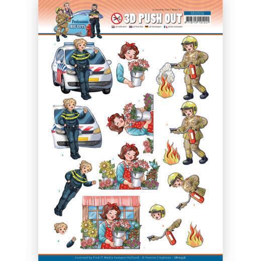 3D-Stanzbogen - Yvonne Creations - Big Guys Professions - Frauen Professions
