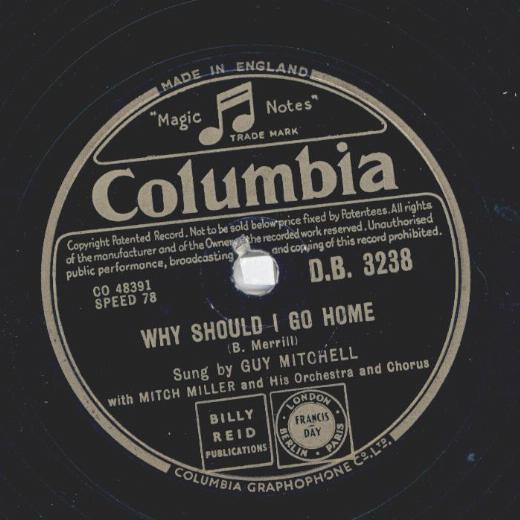 Guy Mitchell - She wears red feathers / Why should I go home