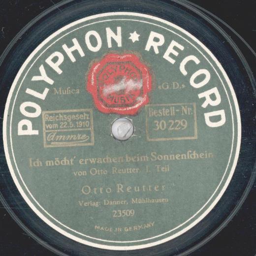 Otto Reutter - Ich möcht' erwachen beim Sonnenschein Teil I und II