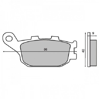 Bremsbeläge Hinten für Suzuki GSR 750 ABS Und Keine ABS 2011> RMS 225100930