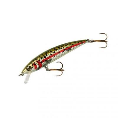 Rebel TD47 Tracdown Ghost Minnow 2 1/2 inch Barbless Hard Minnow Trout Lure