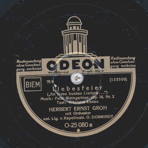 Herbert Ernst Groh - Liebesfeier / Winterlied