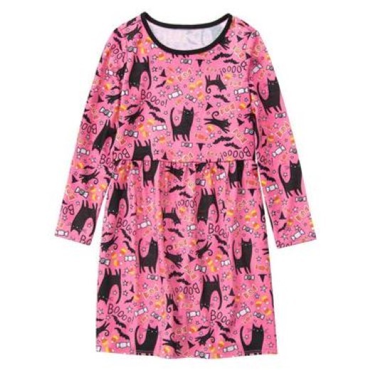 

NWT Gymboree Пижама Black Cat FtCandy Corn Пижамное платье Ночная рубашка для девочек L 10 12, Paw pink