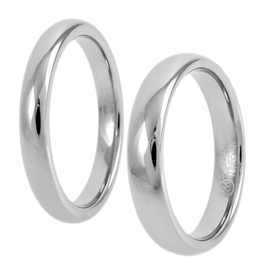 Tungsten Carbide Thin Comfort Fit Polished Plain Band Wedding Ring 2mm 3mm 4mm
