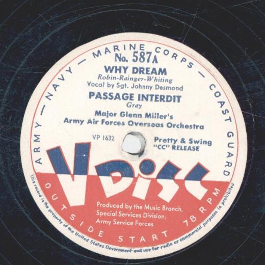 Major Glenn Miller's Army Air Forces Overseas Orchestra / Jack Teagarden - a) Wh