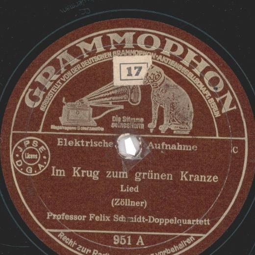 Felix-Schmidt-Doppelquartett - Horch, was kommt von draußen rein / Im Krug zum g