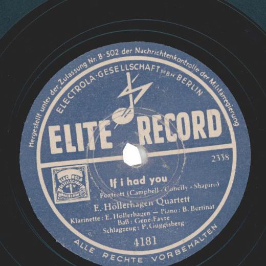 E. Höllerhagen Quartet - If I had you / Exactly like you