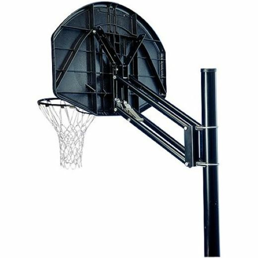 Roof Mount Converter Black Basketball Hoop Metal Goal Backdrop Round Pole Roof