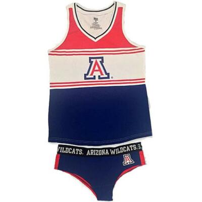 NEW Arizona Wildcats Womens XS-M-L-XL-2XL Tank Top + Panty Underwear 2-PC Set