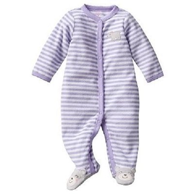 Carter's Terry Bear Coverall Pajama Onepiece Romper Sleep & Play 6 Month NWT