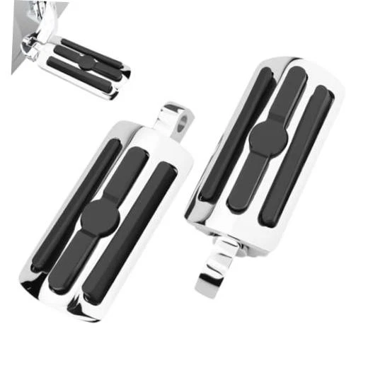 Motorcycle Rear Passenger Aluminum Foot Pegs Pedal Pads FIT FOR Harley
