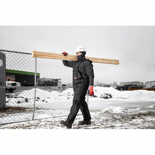 Milwaukee 261B Gridiron Black Zip-to Thigh Bib Overall Various Sizes and Lengths