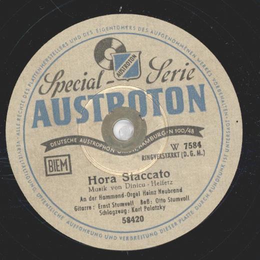 Hammond Orgel Heinz Neubrand - Hora Staccato / Auf einem persischen Markt
