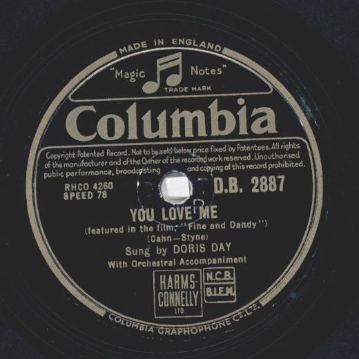 Doris Day - You love me / Ten thousand four hundred and thirtytwo sheep