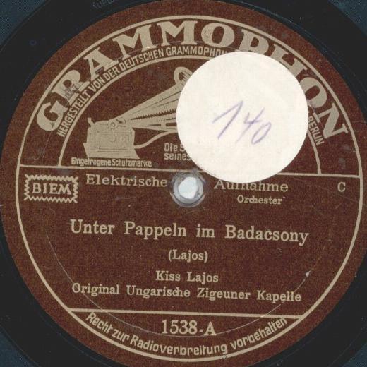 Kiss Lajos - Unter Pappeln im Badacsony / Flüster mir ins Ohr
