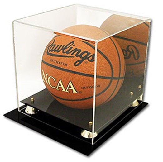 (2) NBA FULL SIZE BASKETBALL UV PROTECTION ACRYLIC DISPLAY CASES eBay