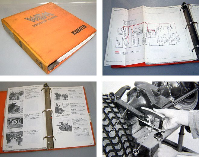 Kubota B5200 6200 7200 und HST TRACTOR WORKSHOP MANUAL Werkstatthandbuch