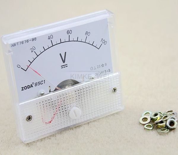 Dc 0-100v Analog Volt Voltage Panel Meter Voltmeter Gauge