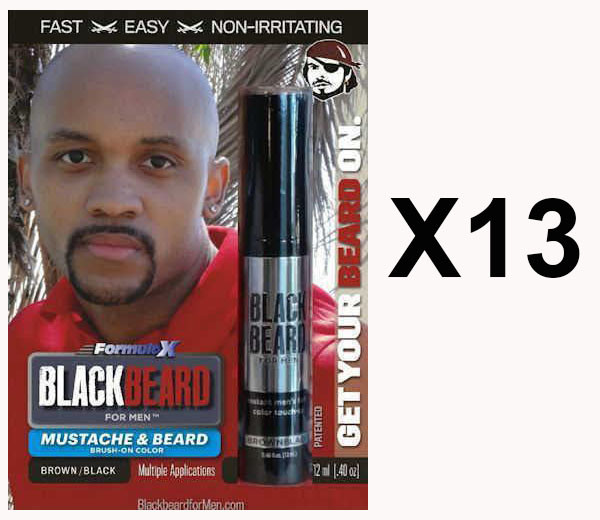 Mens Cover Hair Colour Mascara Beard Moustache Eyebrows Sideburns