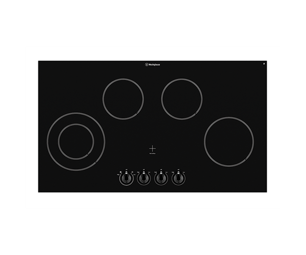 Westinghouse WHC942BA 90cm 4 Zone Black Ceramic Glass Electric Cooktop