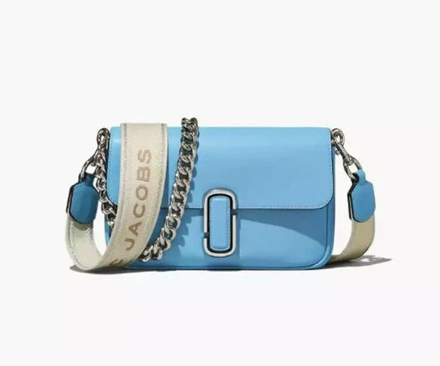 ショルダーバッグ・ポシェット MARC JACOBS Woman Shoulder bag Blue 2P5HSH013H03 416 Marc Jacobs Women's' Monogram Washed Denim Snapshot Shoulder