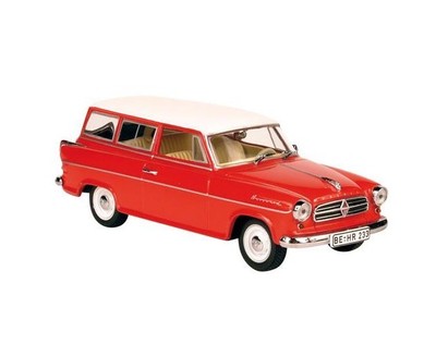 BORGWARD ISABELLA COMBI SW RED WHITE	820010 Norev 1:43 in a box RARE