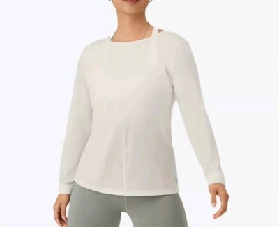 allbirds Natural Flow Studio Shirt Women s Small Long Sleeve NWT $68 Blizzard 