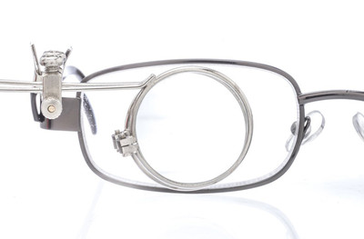 10X 10X Dual Lens Clip-On Eyeglass Eye Frame Jewelry Eye Loupe Magnifying Glass