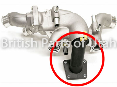 Range Rover HSE L322 Thermostat Housing Connecting Tube Pipe Flange Black 06~09