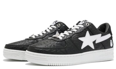 A Bathing Ape ''Bape Sta #3'' Black 1J80-191-052 Size 9.5 NEW