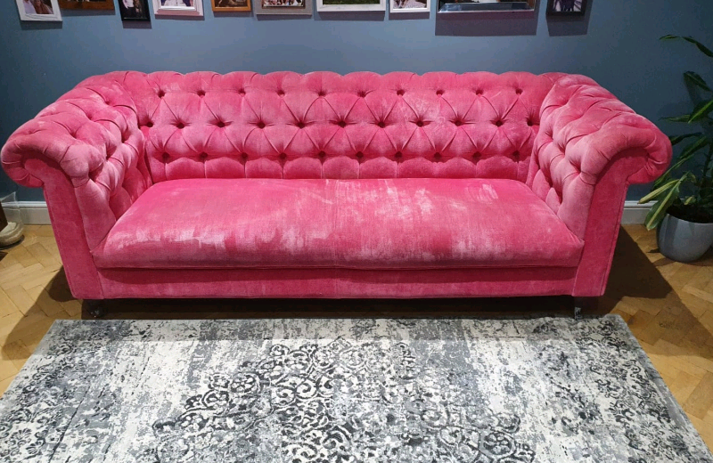 Pink chesterfield sofa in Wirral, Merseyside Gumtree