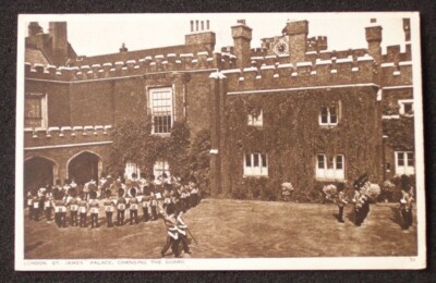 1930s? St. James' Place Changing the Guard London UK Postcard