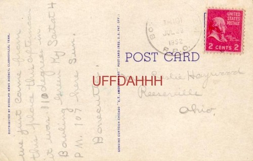 1952 ENTRANCE TO ROY ACUFF'S DUNBAR CAVE, CLARKSVILLE, TN