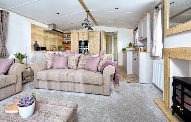 Luxury static caravan in the highlands 2018 model dishwasher and