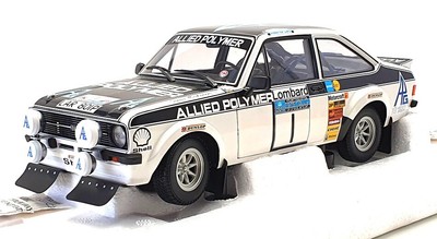 Minichamps 1/18 Scale - 100 758401 Ford Escort MK2 RS1800 RAC Rally 1975 Makinen