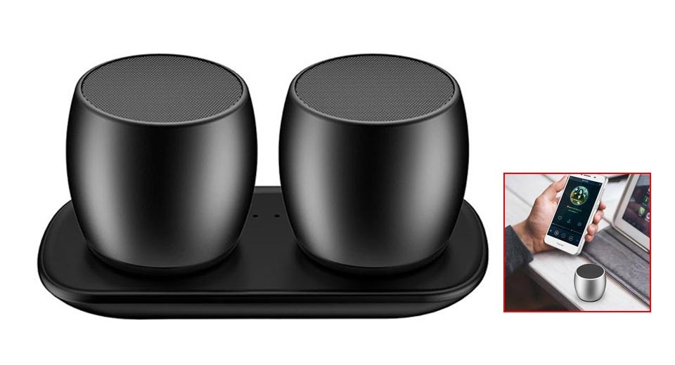 Sardine F1 Mini Casse Bluetooth Speaker Subwoofer Tws Metallo Pc Mp3 linq