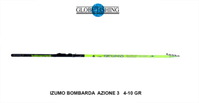 CANNA IZUMO TROUT  AZ 3 BOMBARDA  VETRINO  MT 4,00 CASTING 4-10 GR