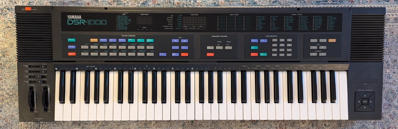 Vintage Yamaha DSR-1000 Electronic Keyboard - Tested | eBay