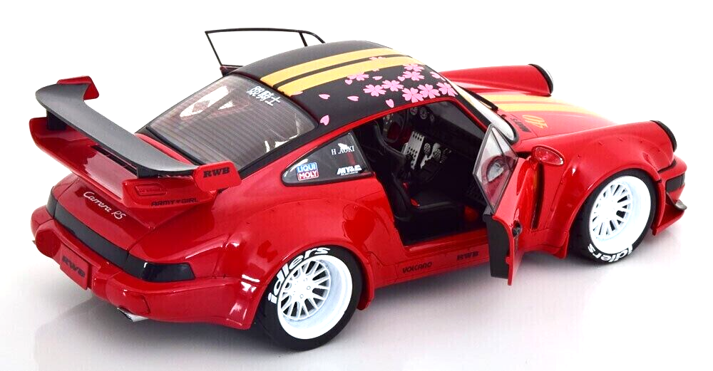 1/18 Porsche 911 (964) RWB Rauh-Welt Sakura 2021 Red Diecast 1/18 Porsche 911 (964) RWB Rauh-Welt Sakura 2021 Red Diecast