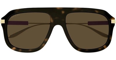 Pre-owned Gucci Gg1309s-006 Havana Sunglasses