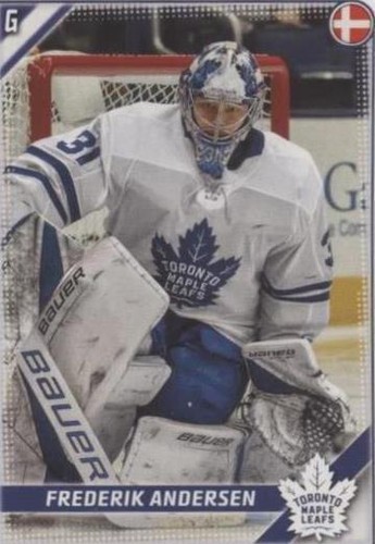 2019-20 Topps NHL Stickers - Frederik Andersen #452