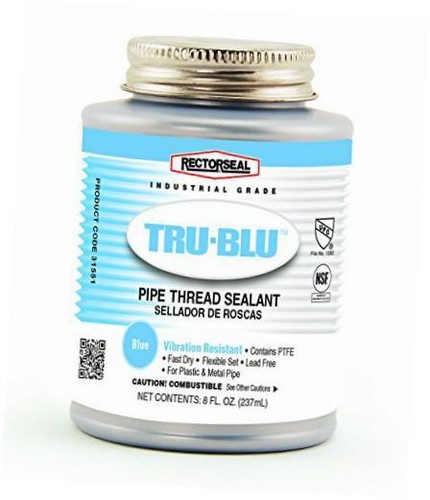UPC 640025022696 product image for Rectorseal 31551 1/2 Pint Brush Top Tru-blu pipe Thread Sealant | upcitemdb.com