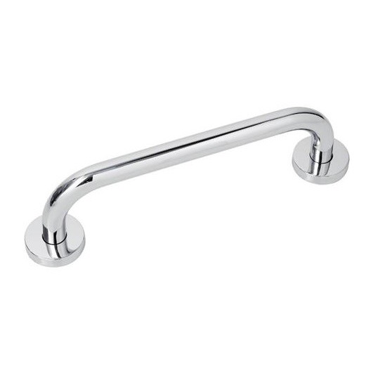Maniglione Doccia Acciaio Bagno Aiuto Disabili Anziani Sicurezza Vasca 40cm dfh