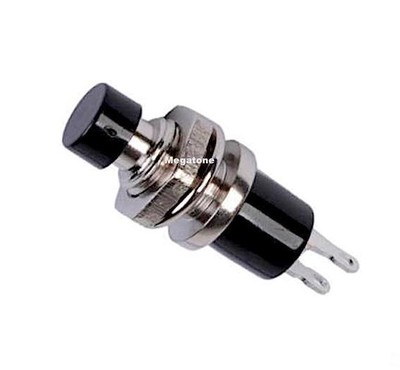 New Mini Push Button Switch SPST Momentary Off-(ON) BLACK. USA SELLER!!!