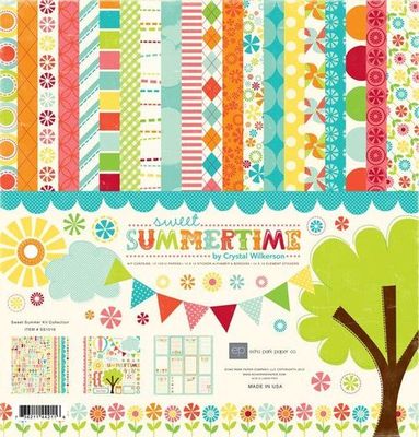 ECHO PARK ''SWEET SUMMERTIME12X12 PAPER KIT SUMMER FAMILY   SCRAPJACK'S PLACE
