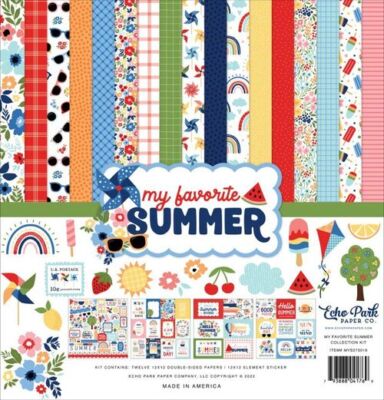 ECHO PARK ''MY FAVORITE SUMMER'' 12X12 PAPER KIT   SCRAPJACK'S PLACE