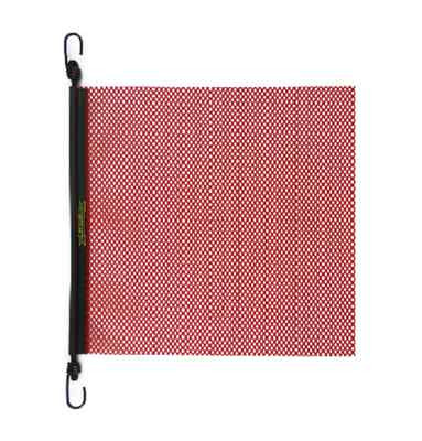 2pk EZ Hook Warning Flag 18'' - RED - Safety - Truck - Oversize Load - Pilot Car