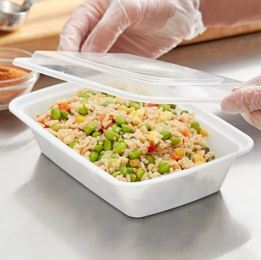 38 oz Plastic Meal Prep Food Containers With Lids Microwavable Reusable